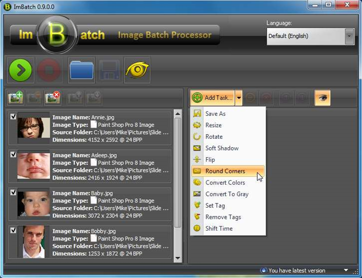 batch convert png to jpg paint