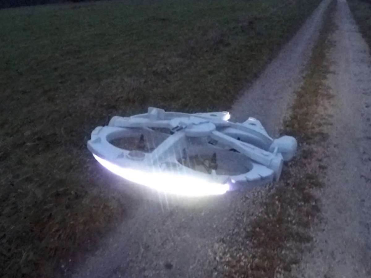 millenium flacon drone art