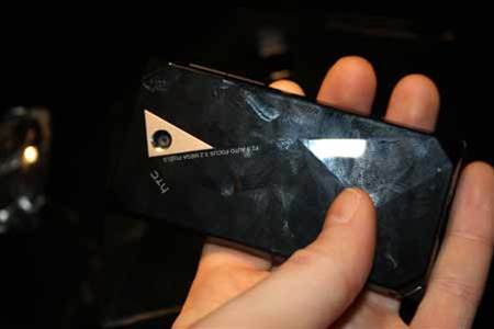 The HTC Touch Diamond, covered in fingerprints