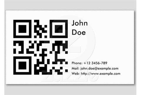 Create a QR code for your business card