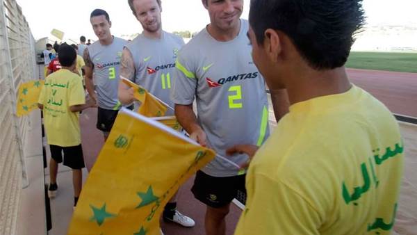Socceroos Train In Beirut