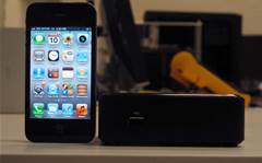 Photos: A tiny PC and iPhone 4S side by side