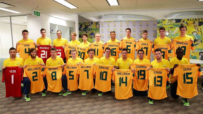 Young Socceroos farewell pics