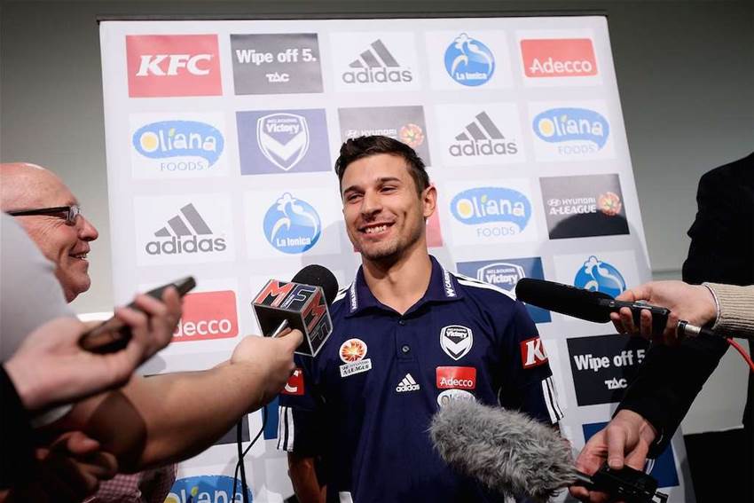 Melbourne Victory train Melbourne Victory train