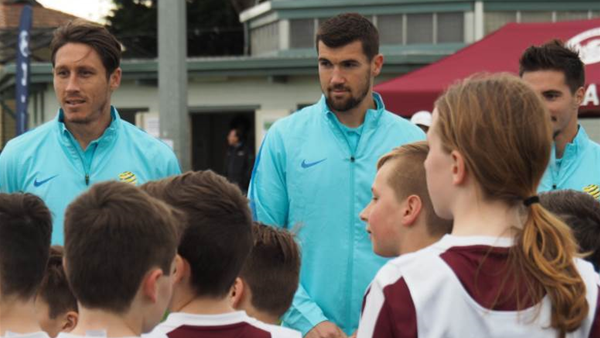 Gallery: Socceroos stars mix with next generation