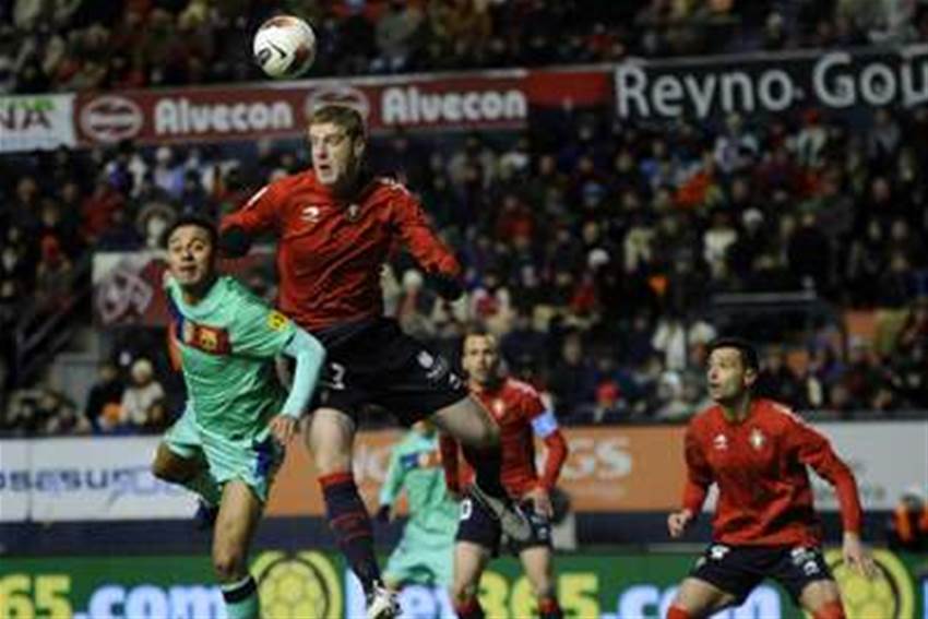 Barca Title Hopes Dive After Osasuna Loss Barca Title Hopes Dive After Osasuna Loss