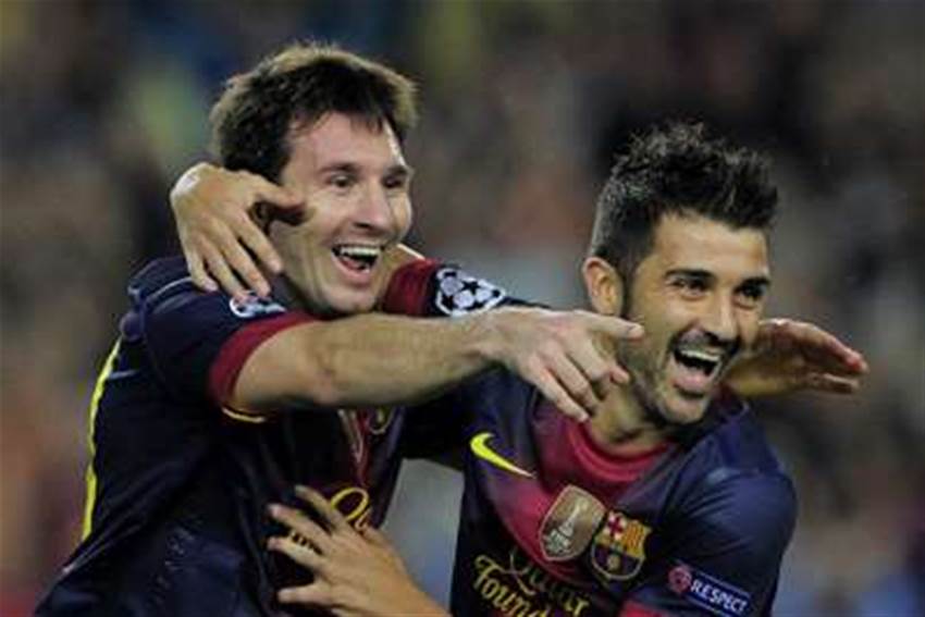 Messi Denies Rift With Villa Messi Denies Rift With Villa