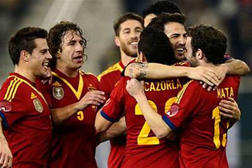 Spain smash Uruguay Spain smash Uruguay