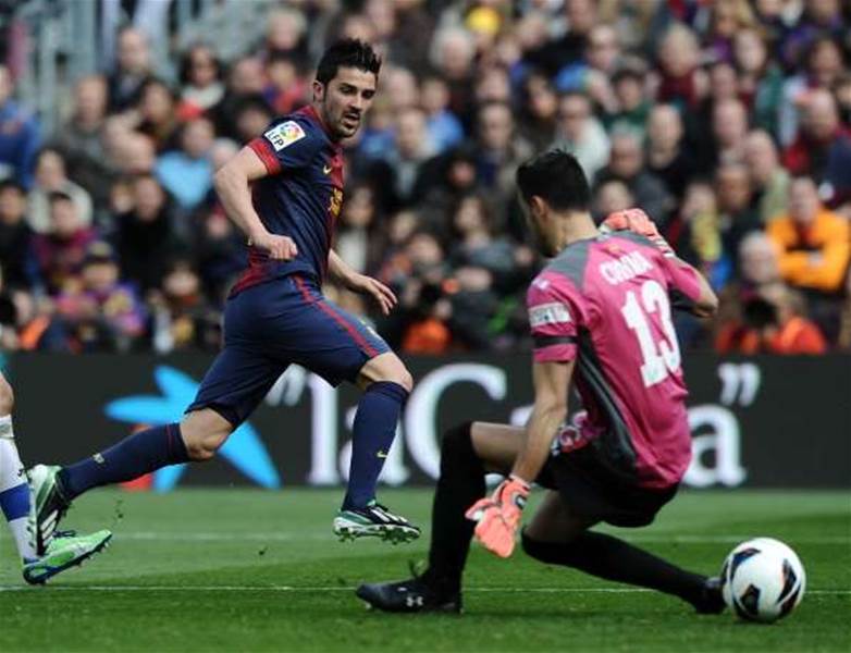 Villa impresses in rare start for Barcelona Villa impresses in rare start for Barcelona