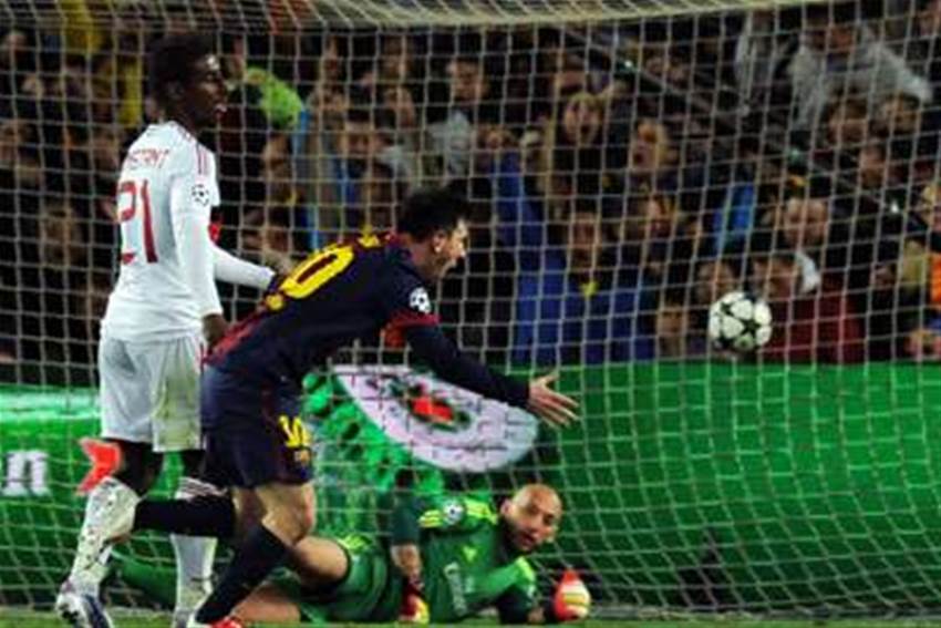 Barcelona smash past AC Milan Barcelona smash past AC Milan