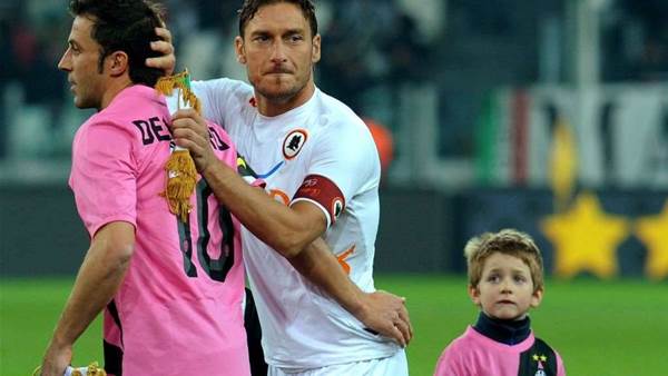 Totti Wishes Del Piero Good Luck