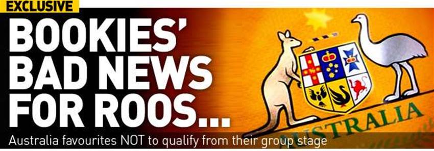 Bookies' Bad News For The Roos Bookies' Bad News For The Roos