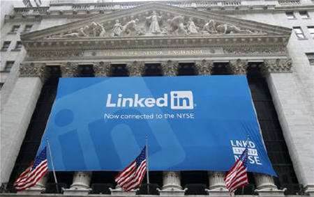 LinkedIn share price doubles in NYSE debut