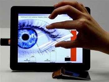 Scientists show off cheap plastic touchscreen