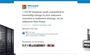 Michael Dell's four-day spray at HP