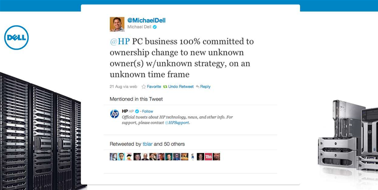 Michael Dell's four-day spray at HP