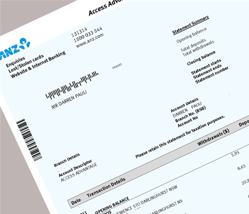 ANZ takes down online statements