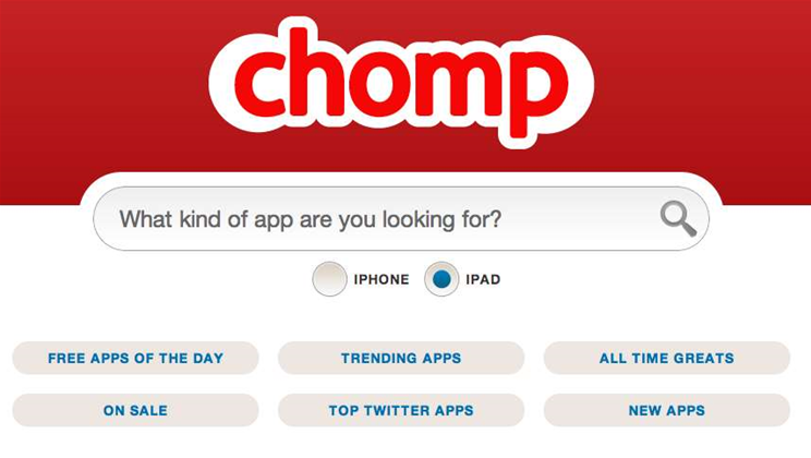 Apple spits Chomp's Android app search
