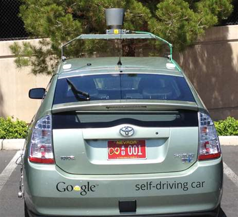Google gets first driverless car plates