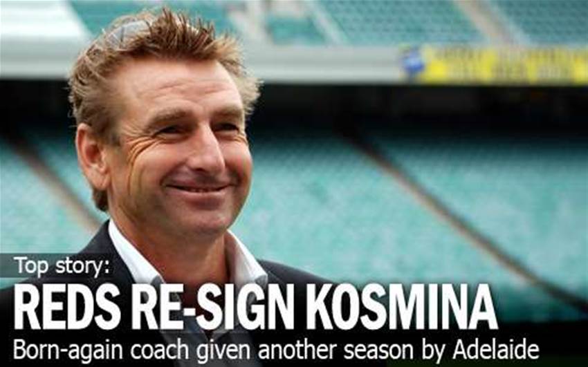 Adelaide United Re-Sign John Kosmina Adelaide United Re-Sign John Kosmina