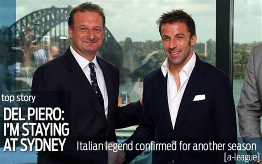 Del Piero: I'm staying at Sydney