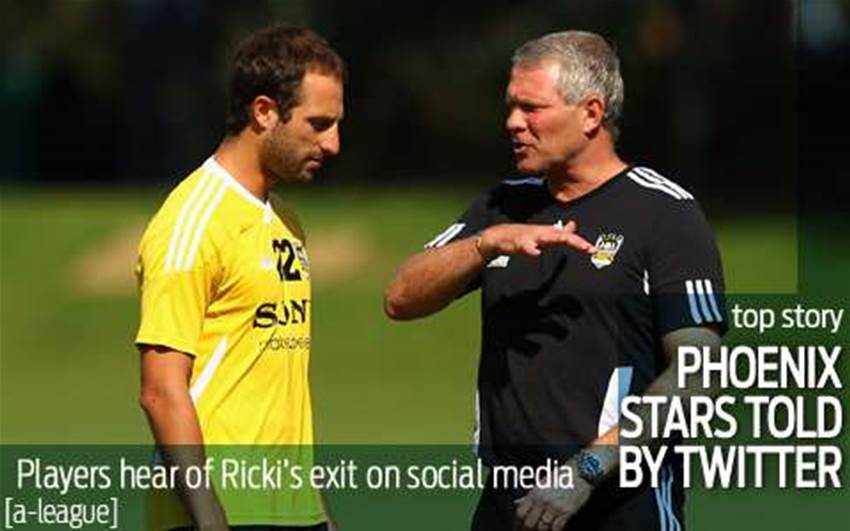 Phoenix stars told of Ricki exit on Twitter Phoenix stars told of Ricki exit on Twitter