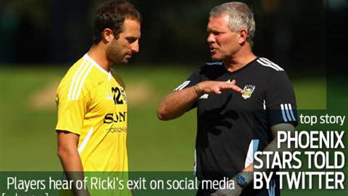 Phoenix stars told of Ricki exit on Twitter