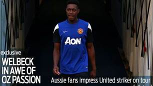 Welbeck in awe of Oz passion