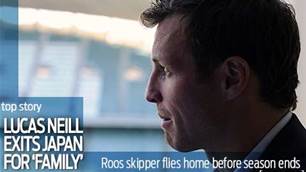 Lucas Neill flies home to Australia