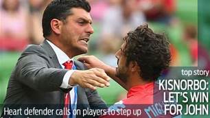 Kisnorbo rallies players behind Heart coach