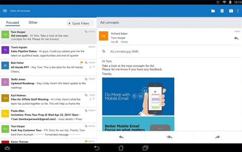 Outlook for Android comes out of preview