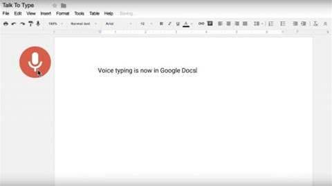 Google Docs now lets you type hands-free