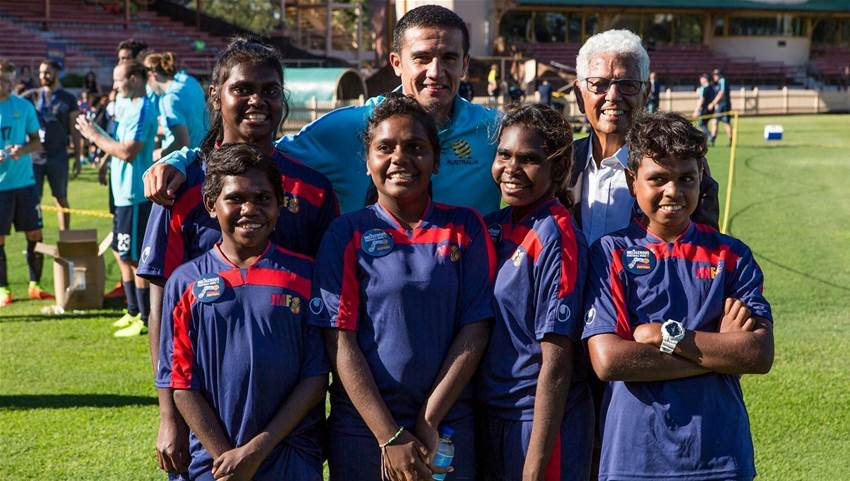Cahill kicks off National Indigenous Football Week  Cahill kicks off National Indigenous Football Week