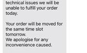 Woolworths online ordering crashes