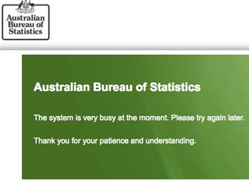 ABS websites buckle on Census night