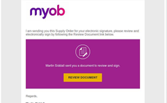 Fake MYOB orders hit inboxes