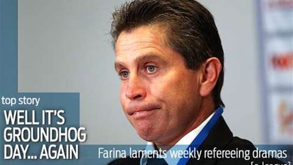 Farina's Groundhog Day after 'soft' penalty