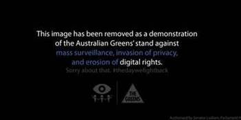 Greens go black to fight online surveillance