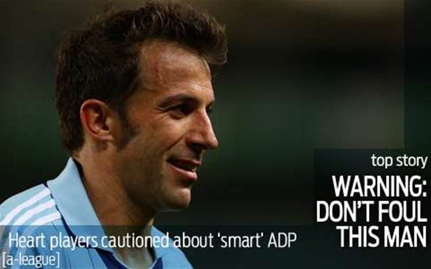 Aloisi warns Heart against fouling Del Piero