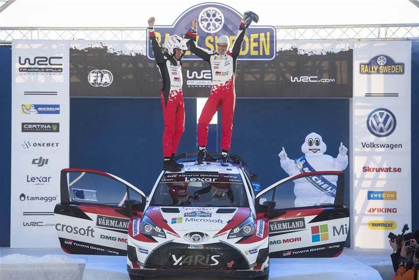Toyota wins in fairytale WRC comeback Toyota wins in fairytale WRC comeback