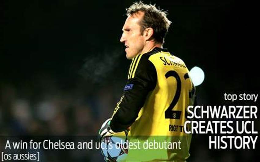 Schwarzer makes Champions League history Schwarzer makes Champions League history