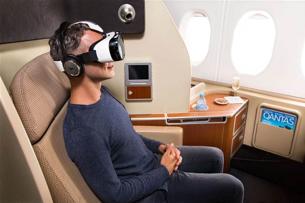 Qantas to offer virtual reality headsets in first class