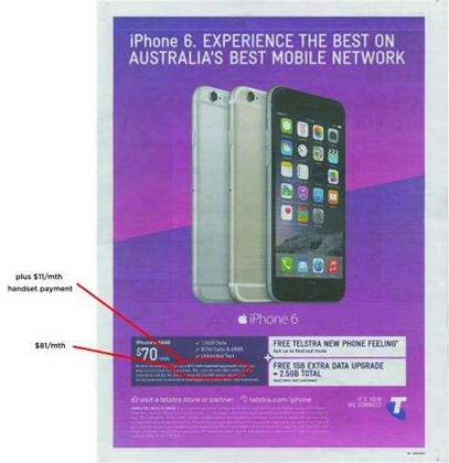 Telstra hit with $102k penalty for 'misleading' iPhone 6 ad