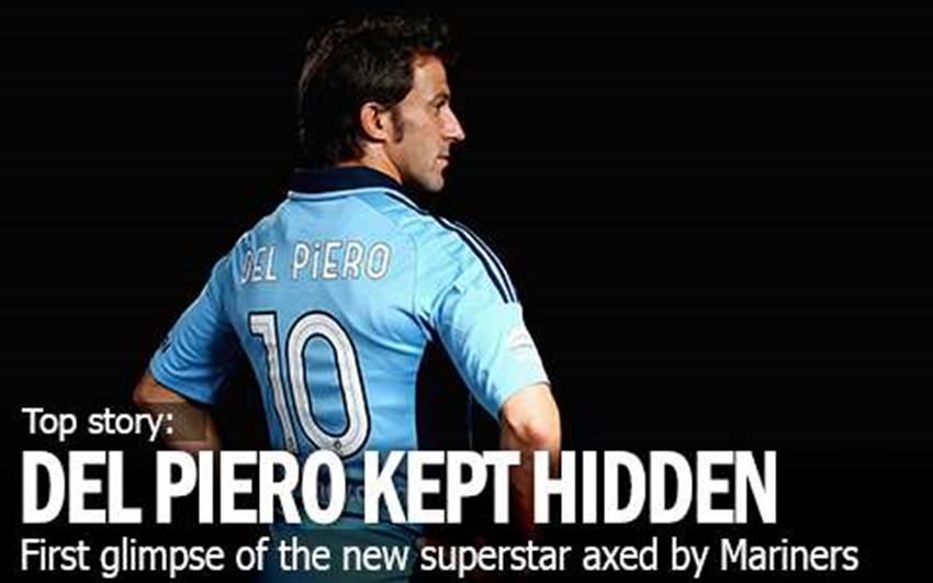 Del Piero Kept Under Wraps... Del Piero Kept Under Wraps...