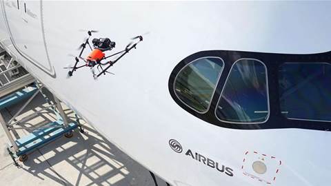 Intel demos drone aircraft inspection