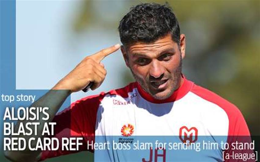 Aloisi's blast at red card ref Aloisi's blast at red card ref