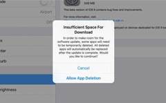 iOS 9 update can automatically delete apps