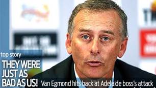 Van Egmond: They were as bad as us...