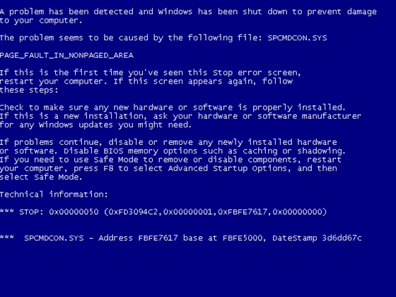 RDP proof of concept triggers blue screen of death