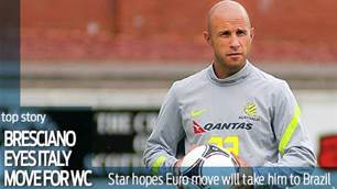 Bresciano looks to Italy ahead of Brazil